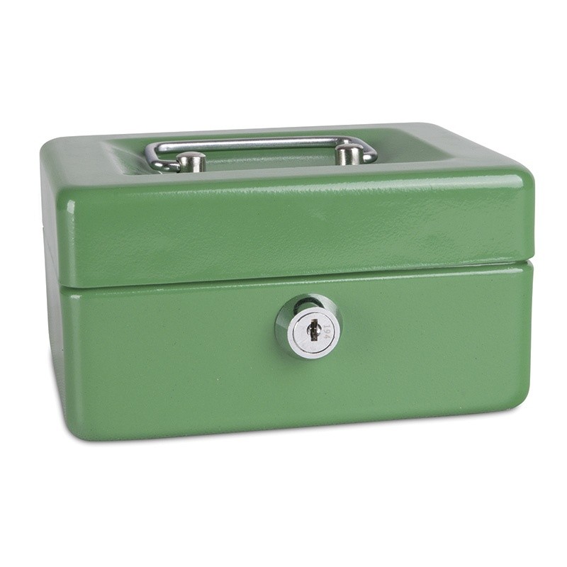 CASH BOX 6'' GREEN 152X115X80MM