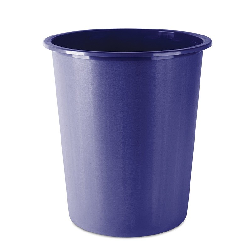 WASTE PAPER BIN, 14L, BLUE