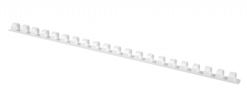 ასაკინძი ზამბარა პლასტმასის თეთრი 12მმ (95 ფურცლისთვის) 100 ცალიანი შეკვრა OFFICE PRODUCTS