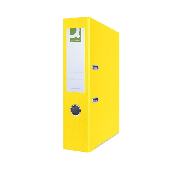 LAF Q-CONNECT WITH METAL SHOE PP/PAPER 7,5CM YELLOW