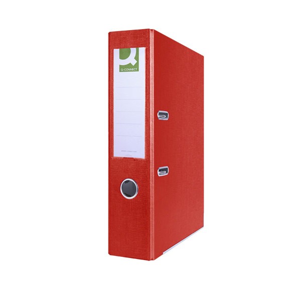 LAF Q-CONNECT WITH METAL SHOE PP/PAPER 7,5CM RED