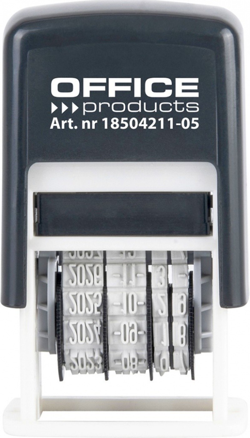 თარიღატორი OFFICE PRODUCTS, ISO შავი