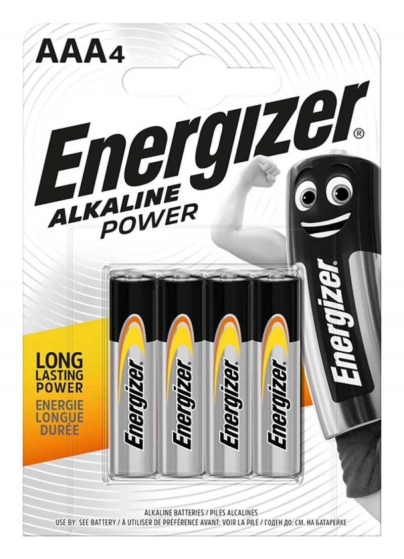 BATTERY ENERGIZER BASE POWER SEAL AAA LR03 /4 PCS
