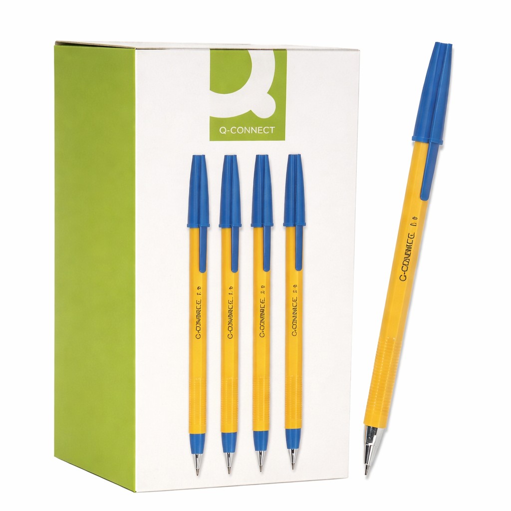BALL PEN BLUE YELLOW BARREL