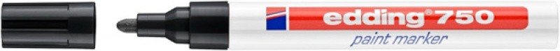პერმანენტ ზეთოვანი მარკერი (წყალგამძლე) EDDING E-750, 2-4მმ, შავი (ტემპერატურა გამძლე - 400°C)