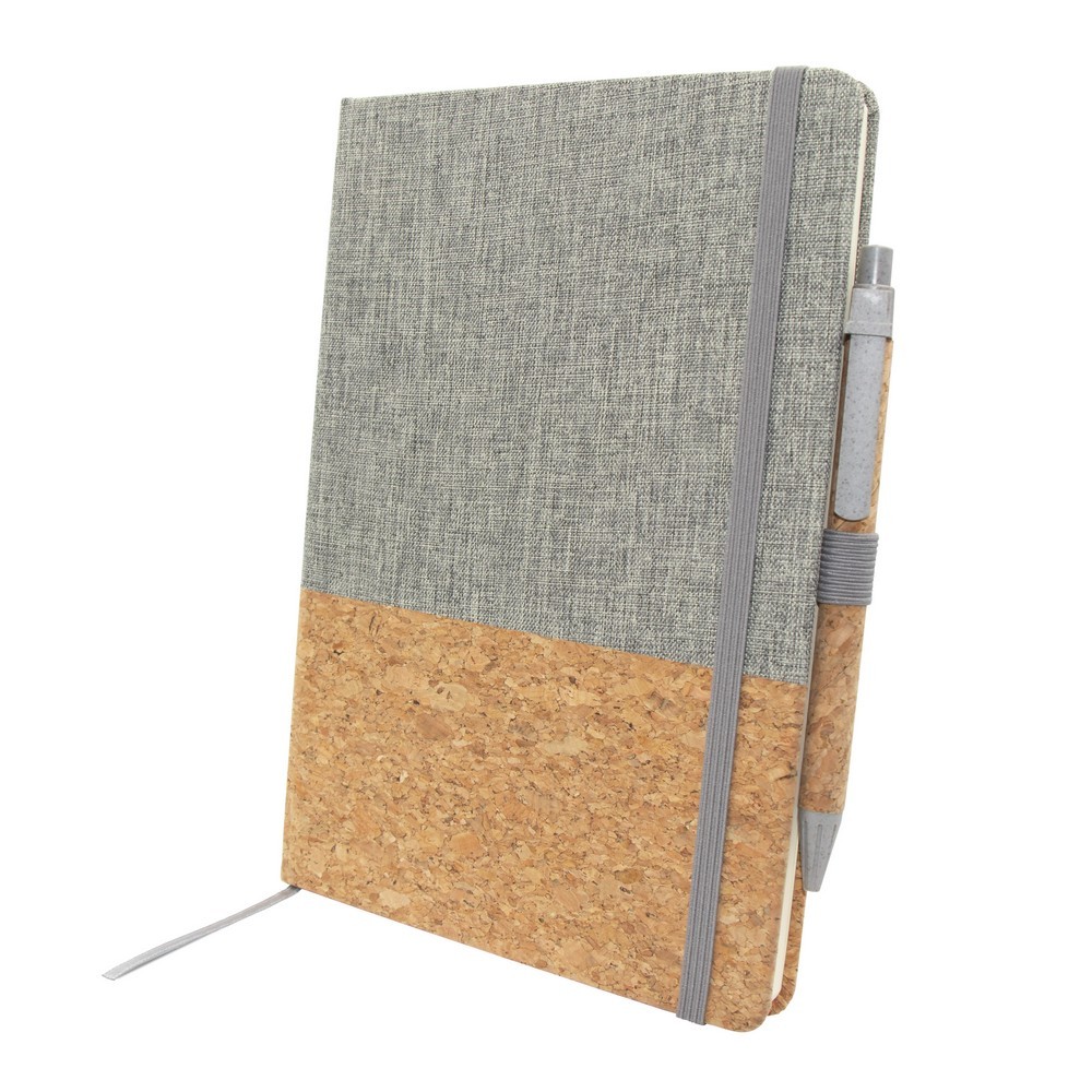 Cork notebook A5 with ball pen