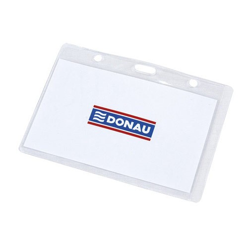 ბეიჯი (ფურცლის ზომა:102/64 მმ) თასმის გარეშე DONAU ჰორიზონტალური