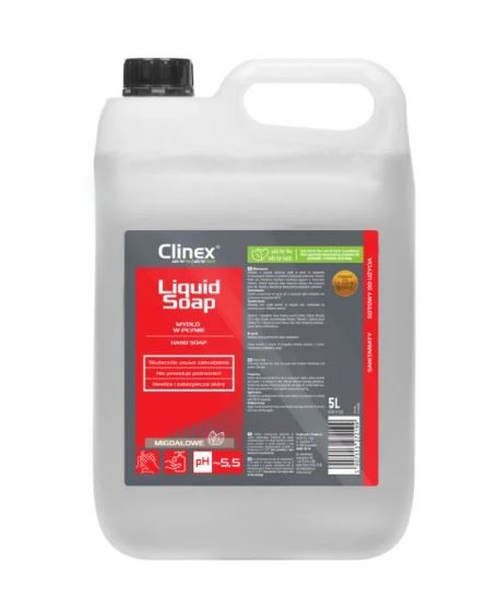 საპონი თხევადი (5 ლტ) CLINEX მაღალი ხარისხის დამატენიანებელის ფუნქციით