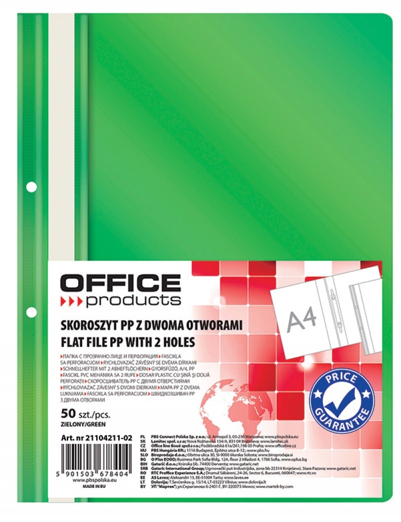 სწრაფჩამკერი მწვანე OFFICE PRODUCTS (იტევს 200 ფურცელს) მაღალი ხარისხის