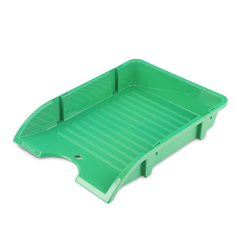 სასაბუთე თარო პლასტმასის ჰორიზონტალური DONAU A4 მწვანე