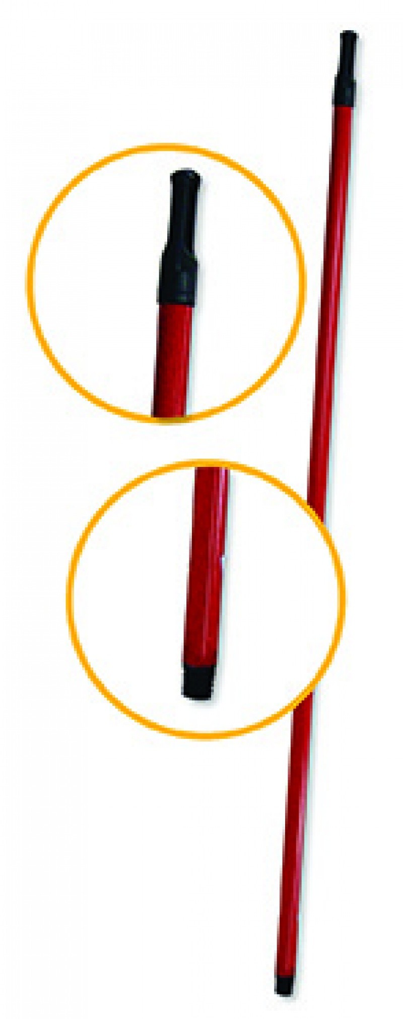 მოპის სათადარიგო ჯოხი 110 სმ, წითელი ANNA ZARADNA