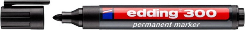 პერმანენტ მარკერი EDDING A8 E-300, 1.5-3მმმ, შავი