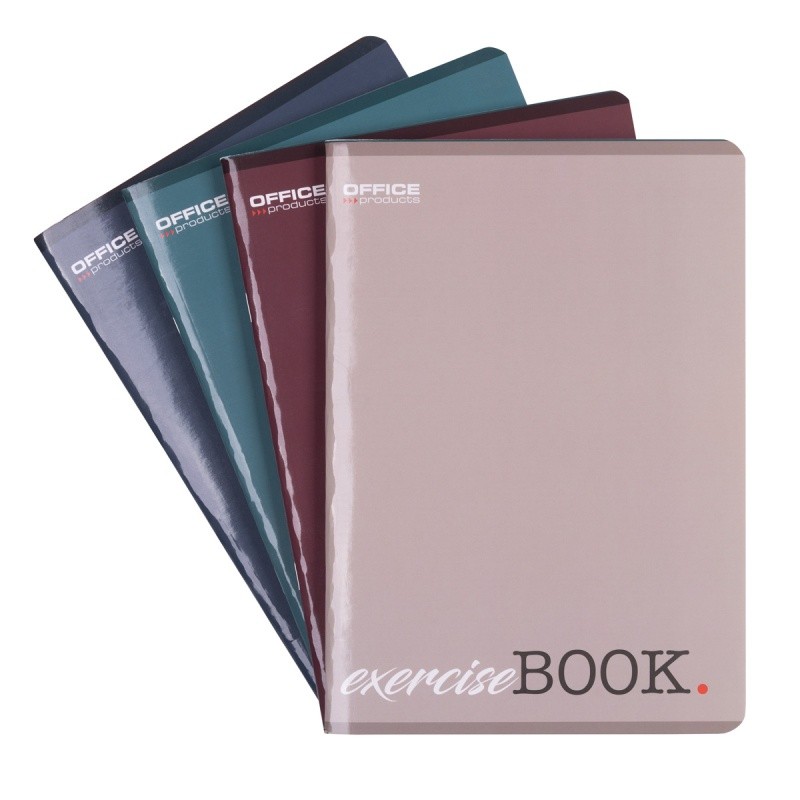 რვეული OFFICE PRODUCTS, A5, 96 ფურცელი, უჯრა, 60გრ., შერეული ფერები