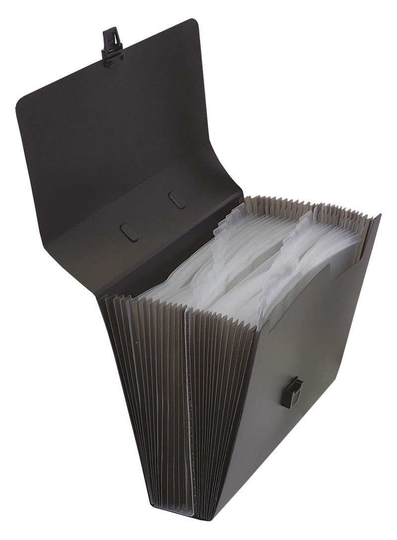 საქაღალდე ჩანთა DONAU 26 ინდივიდუალური ჯიბე, შავი