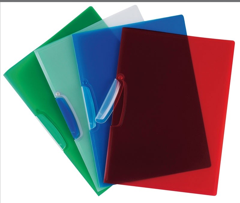 REPORT COVER WITH PLASTIC CLIP RED