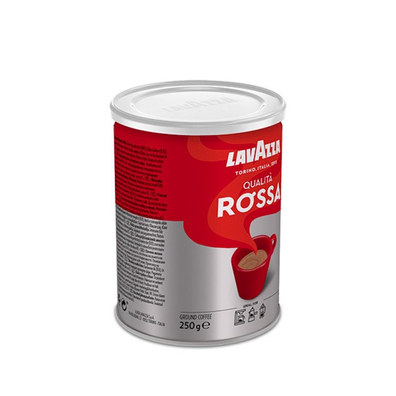 ყავა დაფქული LAVAZZA Qualita Rossa, ქილა, 250 გ