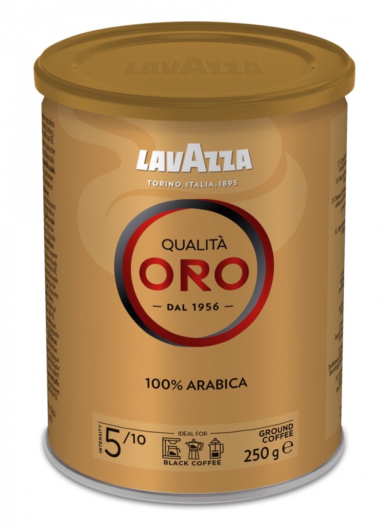 ყავა დაფქული LAVAZZA Qualita Oro, ქილა, 250 გ
