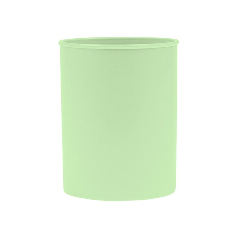 საკანცელარიო ჭიქა პლასტმასის მრგვალი - პასტელ მწვანე DONAU 95*75მმ