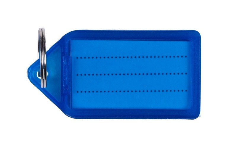 გასაღების ბრელოკები Q-CONNECT 55x30მმ, 40 ცალი, ლურჯი