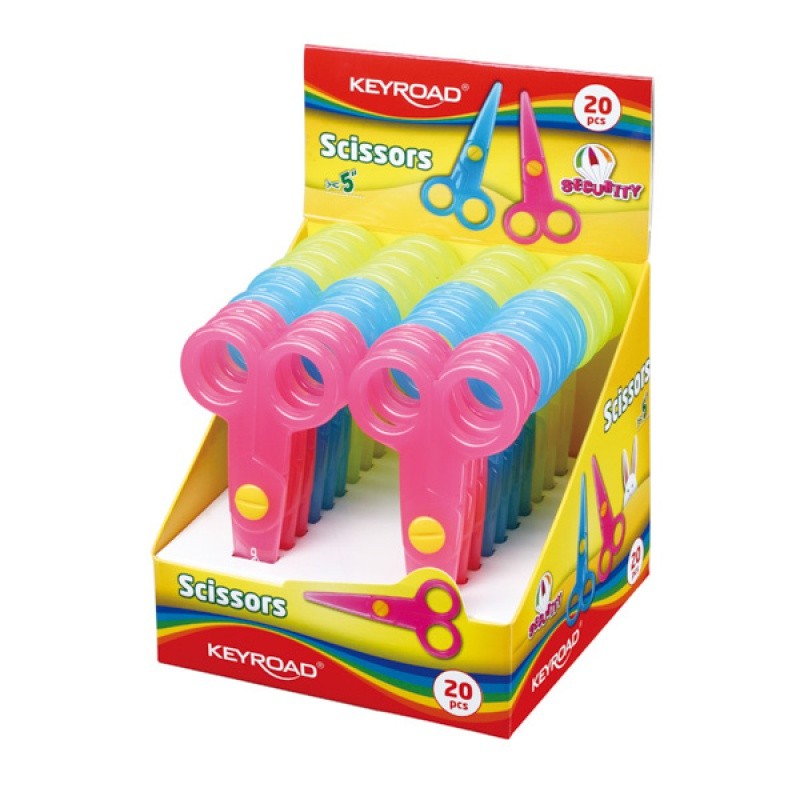 4INCH PLASTIC KID SCISSORS, KEYROAD