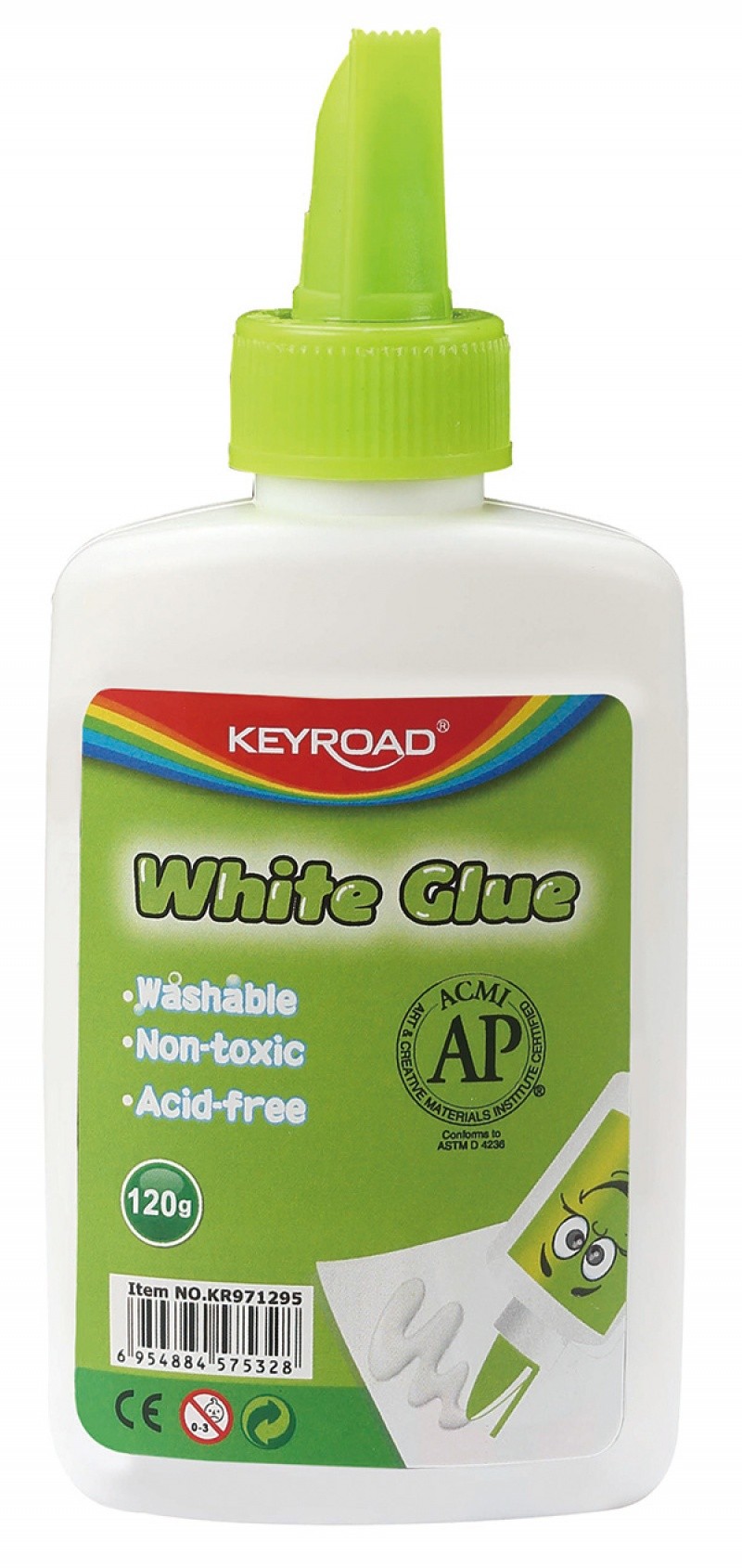 WHITE GLUE, KEYROAD, 120G.