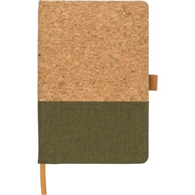 ბლოკნოტი A5 "ECOLOR" V1171, 80 გვერდი, ხაზი, მწვანე ქვედა ნახევარი