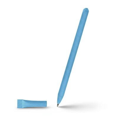 კალამი ბურთულიანი "ECOLOR" V1630 კრაფტისგან დამზადებული (თავსახურით), ლურჯი (ბრენდირებადი)