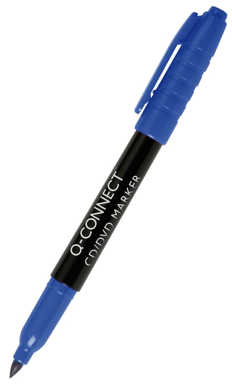 MARKER CD/DVD, Q-CONNECT,M, 1MM BLUE