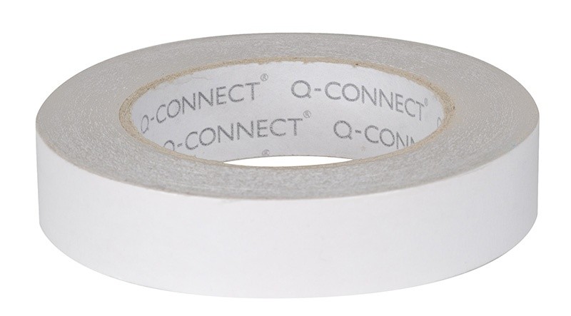 HEAVY DUTY DOUBLE-SIDED TAPE, Q-CONNECT, 18MM, 3M, WHITE