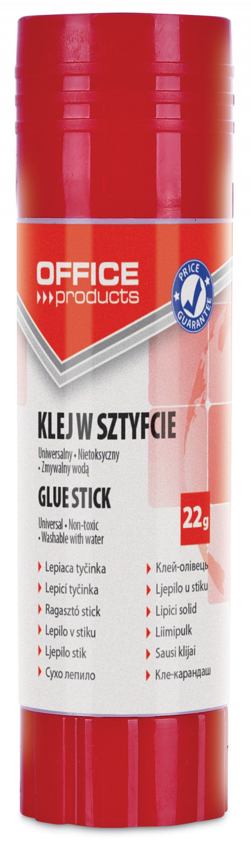 წებო მშრალი საშუალო (22 გრამი) OFFICE PRODUCTS PVA სტანდარტული ხარისხი
