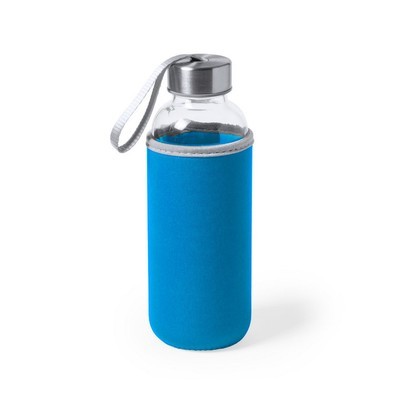Glass bottle 420 ml w pokrowcu