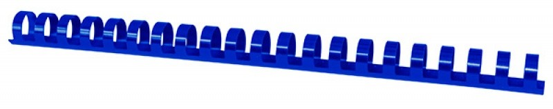 BINDING COMB OFFICE PRODUCTS, 16MM, 100 PCS/BOX, PLASTIC,  BLUE